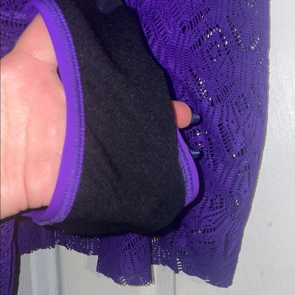 Swimsuits For All Purple One Piece Swim Dress - Picture 7 of 8